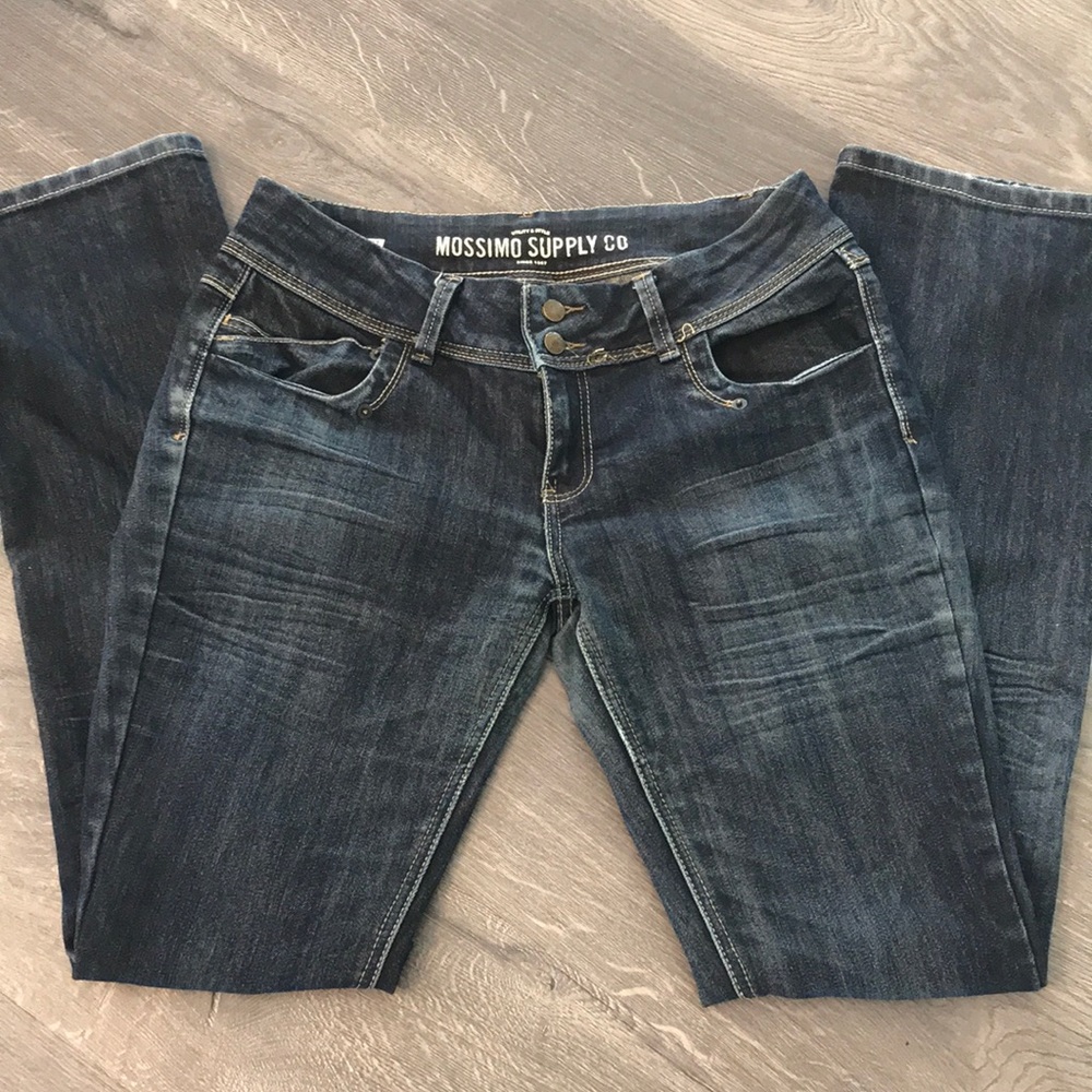 Mossimo boot cut distressed jeans